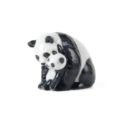 Royal Copenhagen Home Décor|Skulpturer Og Figurer*Figurer panda figur, 13 cm Med unge