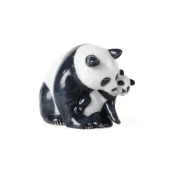 Royal Copenhagen Home Décor|Skulpturer Og Figurer*Figurer panda figur, 13 cm Med unge