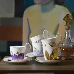 Royal Copenhagen Flora|Kaffekopper*Flora højhankskop og underkop, , 27 cl Rhododendron