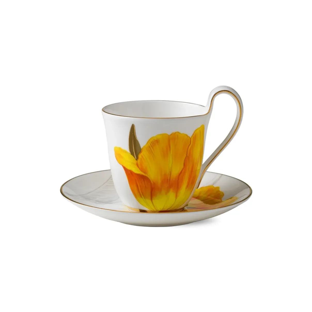 Royal Copenhagen Flora|Kaffekopper*Flora højhankskop og underkop, , 27 cl Tulipan