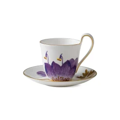 Royal Copenhagen Flora|Kaffekopper*Flora højhankskop og underkop, , 27 cl Stedmoderblomst