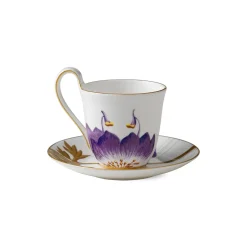 Royal Copenhagen Flora|Kaffekopper*Flora højhankskop og underkop, , 27 cl Stedmoderblomst