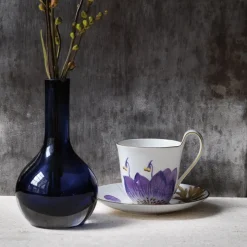 Royal Copenhagen Flora|Kaffekopper*Flora højhankskop og underkop, , 27 cl Stedmoderblomst