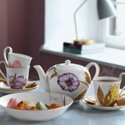 Royal Copenhagen Flora|Kaffekopper*Flora højhankskop og underkop, , 27 cl Magnolia