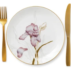 Royal Copenhagen Flora|Frokost Tallerkener*Flora tallerken, Iris, 22 cm