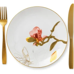 Royal Copenhagen Flora|Frokost Tallerkener*Flora tallerken, Magnolia, 22 cm