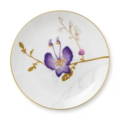 Royal Copenhagen Flora|Frokost Tallerkener*Flora tallerken, Stedmoderblomst, 22 cm