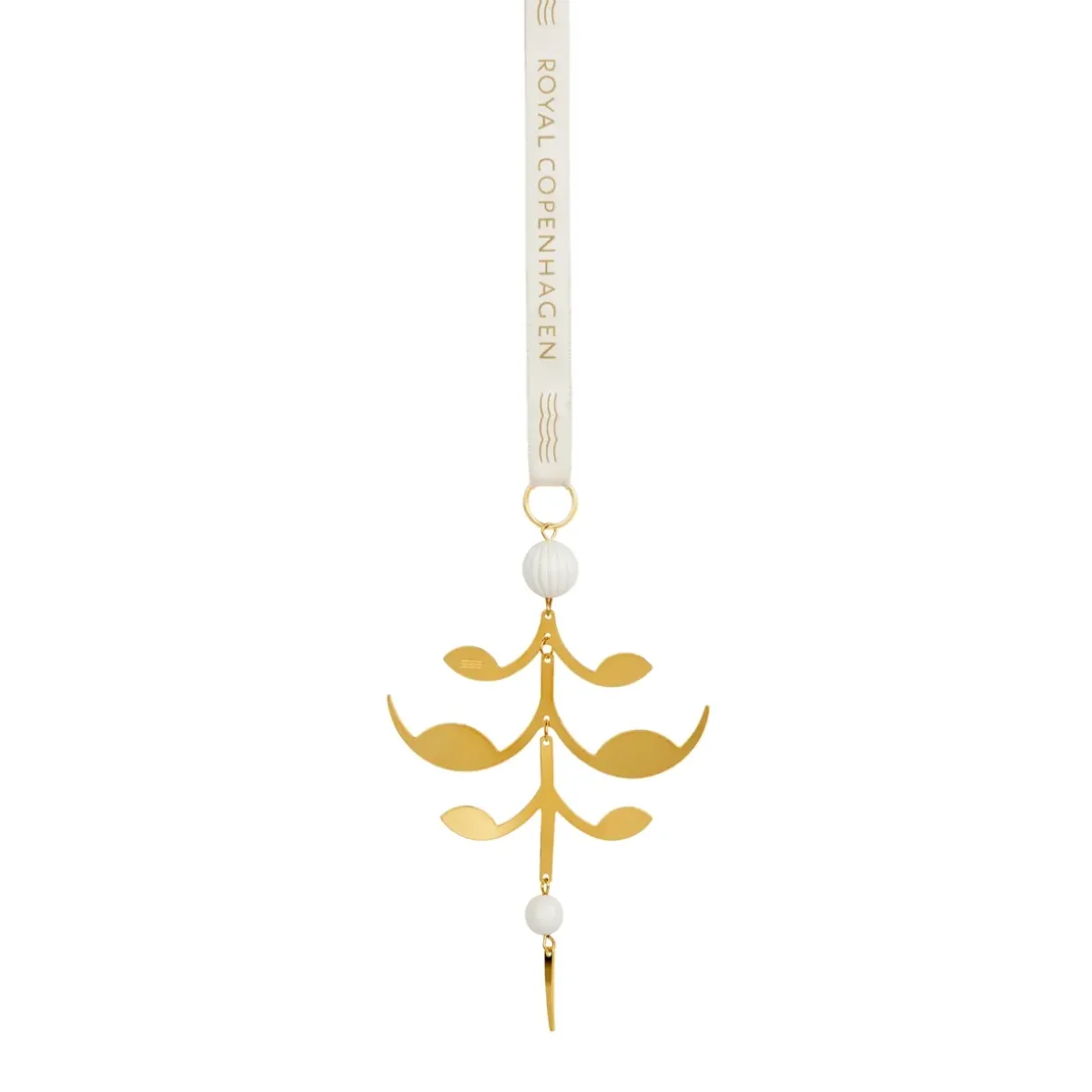 Royal Copenhagen Julepynt*Forgyldt juleornament, , 12 cm Palmette