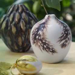 Royal Copenhagen Forårskollektion|Påske*Forårskollektion vase 2025, perlehøne, 13 cm