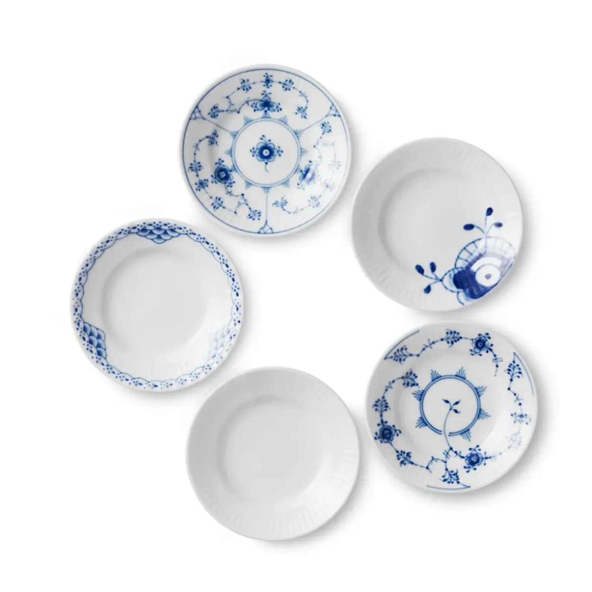 Royal Copenhagen Gifts With History|Desserttallerkener*Gifts With History tallerken, 11 cm, 5 stk.
