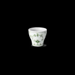 Royal Copenhagen Eksklusive Steldele|Grøn Musselmalet Riflet*Grøn Musselmalet Riflet æggebæger, 4.8 cm