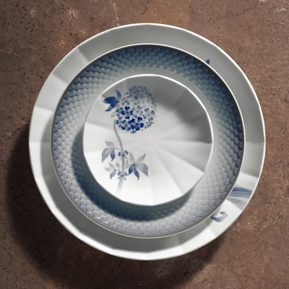 Royal Copenhagen Hav|Frokost Tallerkener*HAV tallerken, 22 cm