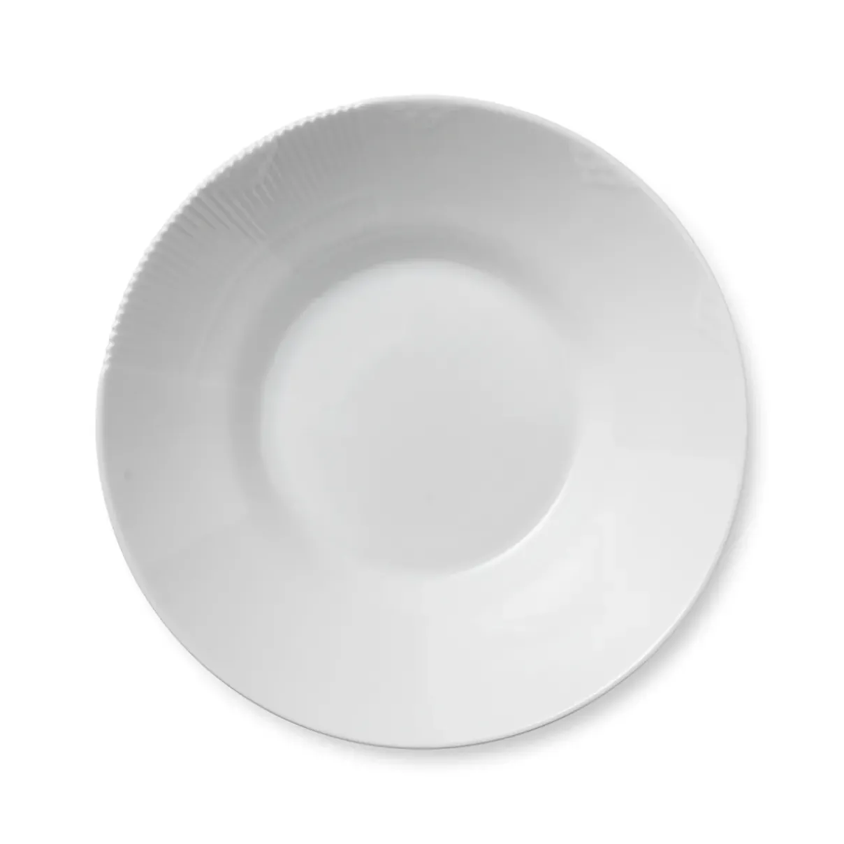 Royal Copenhagen Hvid Elements|Dybe Tallerkener*Hvid Elements dyb tallerken, 25 cm