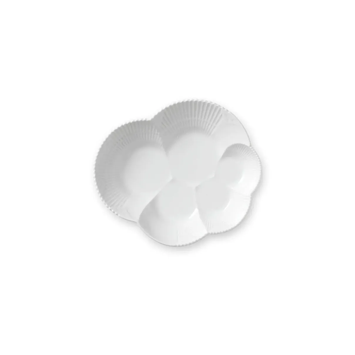 Royal Copenhagen Hvid Elements|Fade*Hvid Elements fad, 19 cm