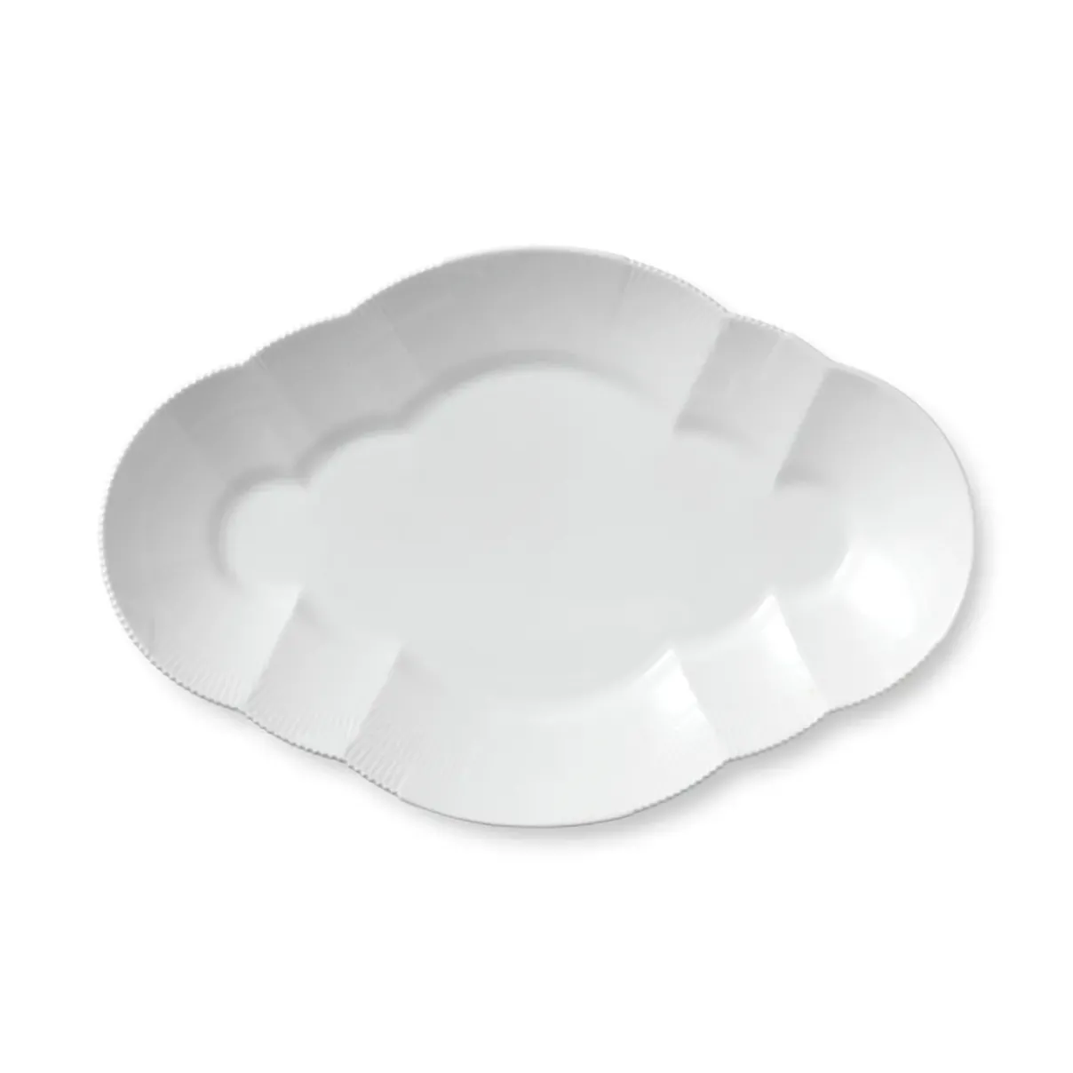 Royal Copenhagen Hvid Elements|Fade*Hvid Elements fad, 38,5 cm