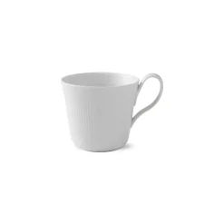 Royal Copenhagen Hvid Elements|Kaffekopper*Hvid Elements højhankskop, 35 cl