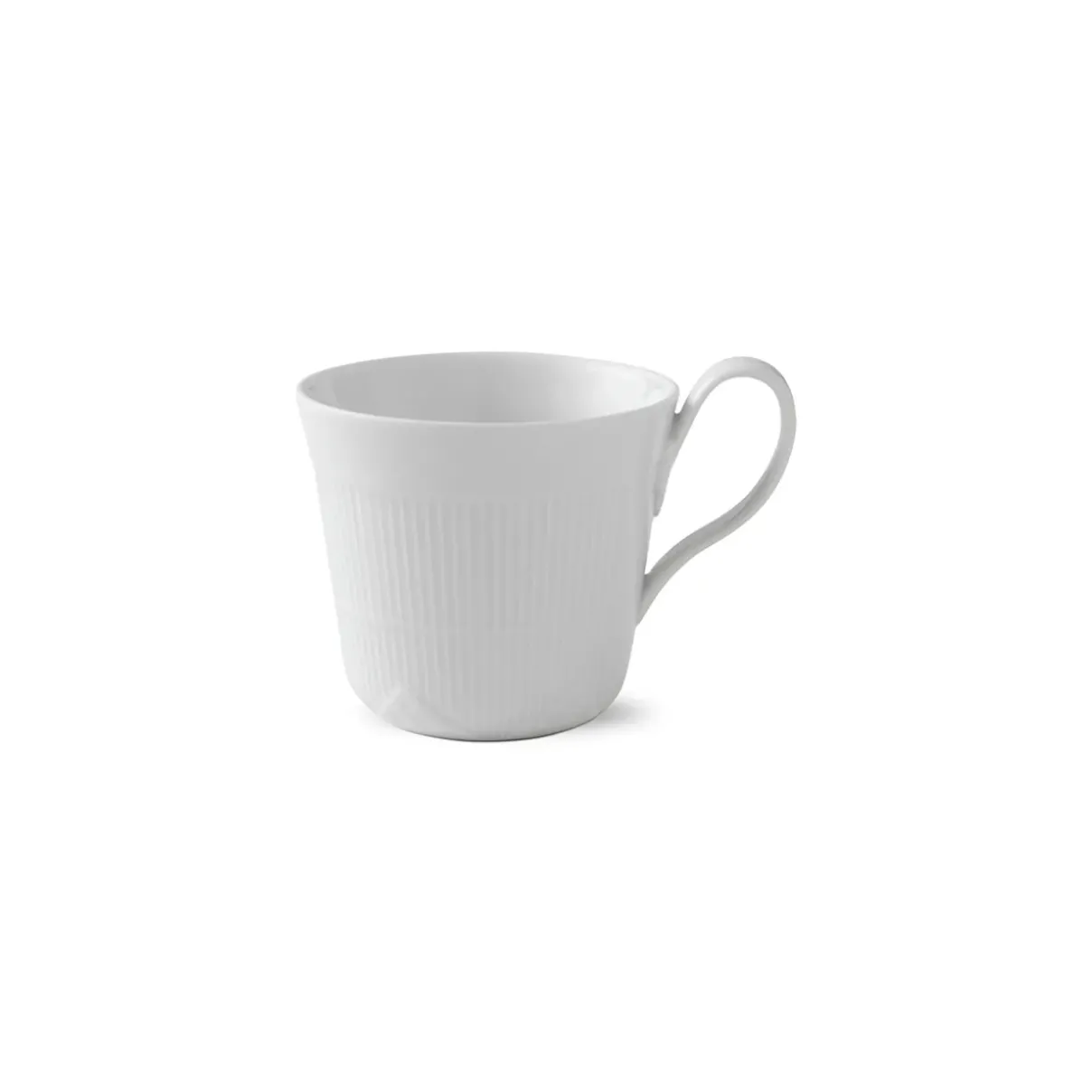 Royal Copenhagen Hvid Elements|Kaffekopper*Hvid Elements højhankskop, 35 cl