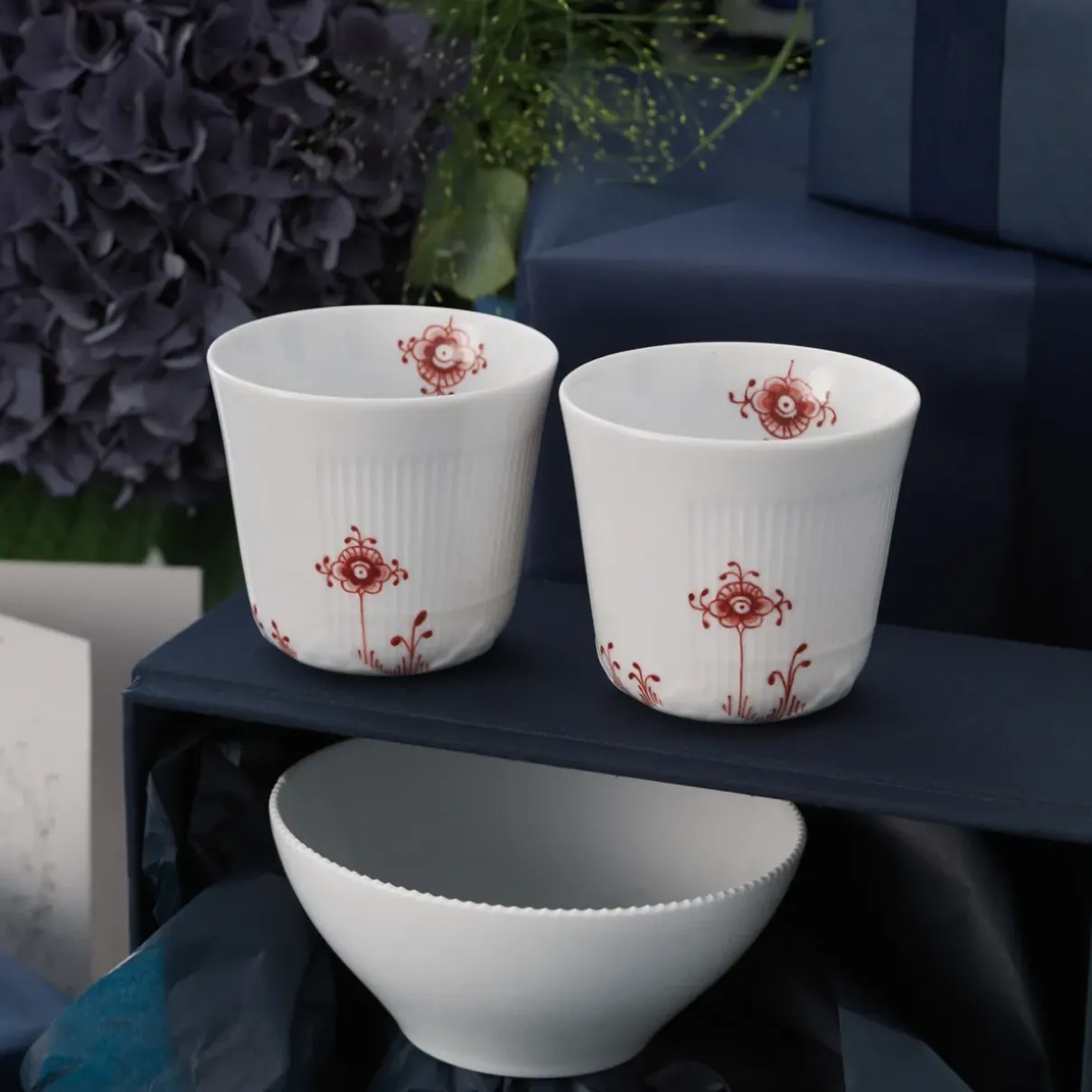 Royal Copenhagen Hvid Elements|Snackskåle*Hvid Elements skål, 30 cl