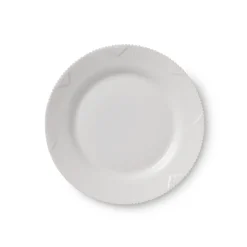 Royal Copenhagen Hvid Elements|Desserttallerkener*Hvid Elements tallerken, 19 cm