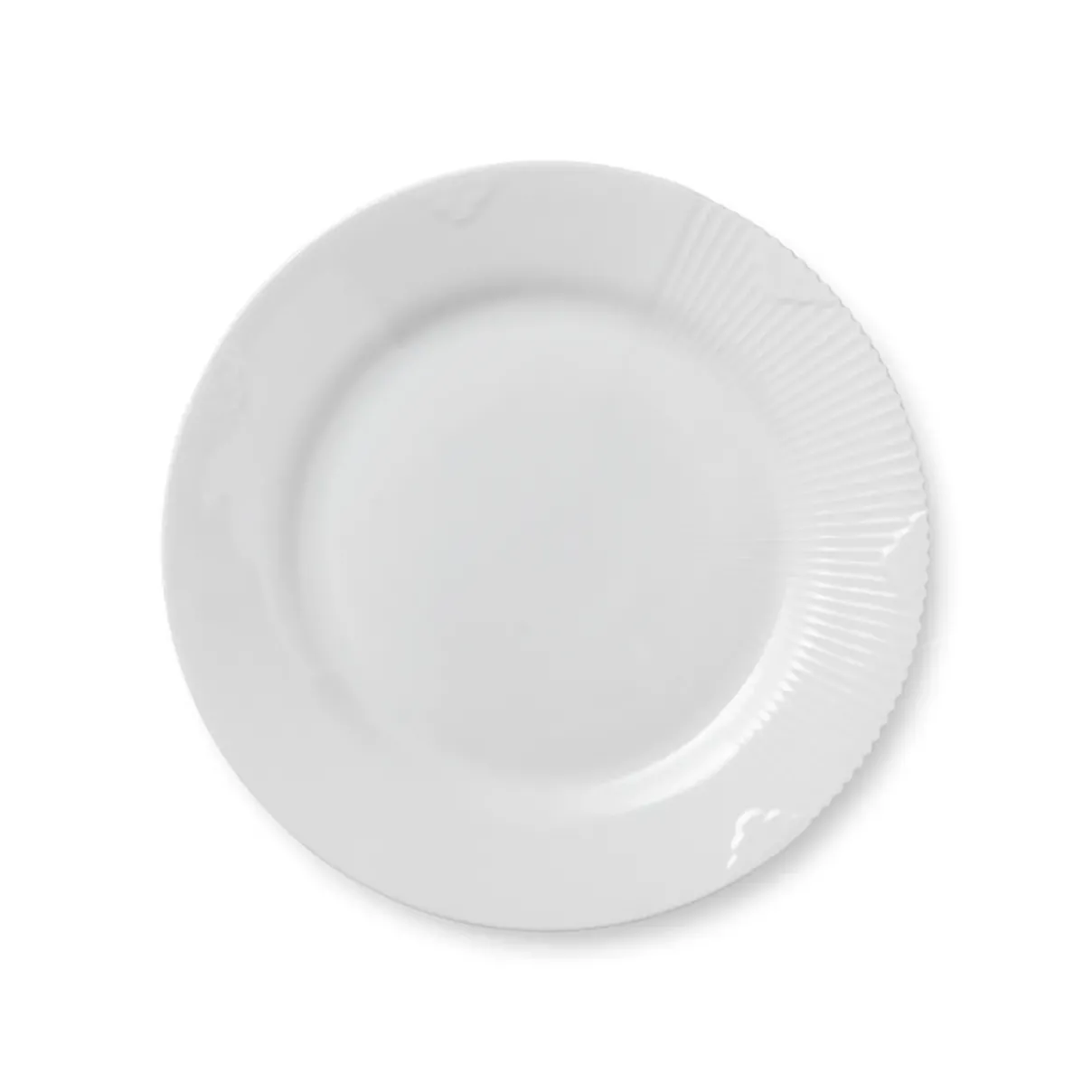 Royal Copenhagen Hvid Elements|Frokost Tallerkener*Hvid Elements tallerken, 22 cm