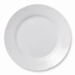 Royal Copenhagen Hvid Elements|Middagstallerkener*Hvid Elements tallerken, 28 cm