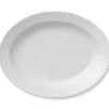 Royal Copenhagen Hvid Halvblonde|Fade*Hvid Halvblonde fad, 36,5 cm