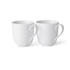Royal Copenhagen Hvid Halvblonde|Kaffekopper*Hvid Halvblonde kop, 37 cl, 2 stk.