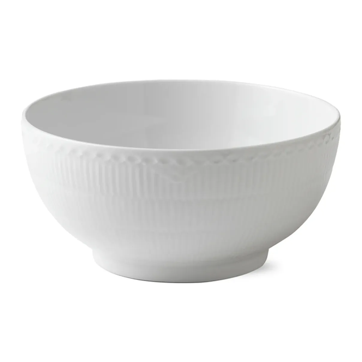 Royal Copenhagen Hvid Halvblonde|Salatskåle*Hvid Halvblonde skål, 310 cl