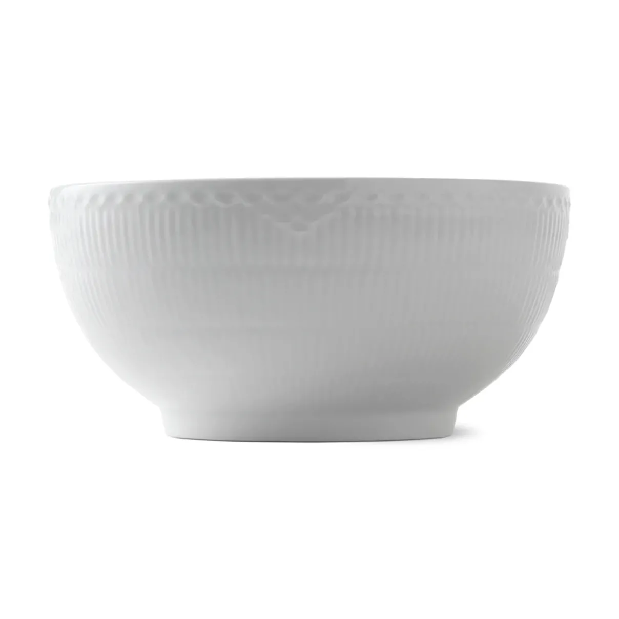 Royal Copenhagen Hvid Halvblonde|Salatskåle*Hvid Halvblonde skål, 310 cl