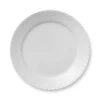 Royal Copenhagen Hvid Halvblonde|Middagstallerkener*Hvid Halvblonde tallerken, 25 cm
