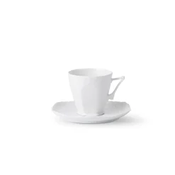 Royal Copenhagen Eksklusive Steldele|Hvid Helblonde*Hvid Helblonde kop og underkop, 14 cl
