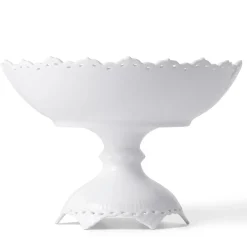 Royal Copenhagen Eksklusive Steldele|Hvid Helblonde*skål på fod, 140 cl Hvid Helblonde