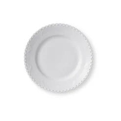 Royal Copenhagen Eksklusive Steldele|Hvid Helblonde*Hvid Helblonde tallerken, 17 cm