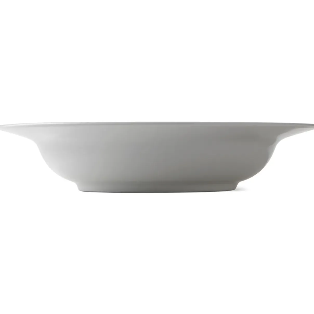 Royal Copenhagen Hvid Riflet|Dybe Tallerkener*Hvid Riflet dyb tallerken, 30 cm