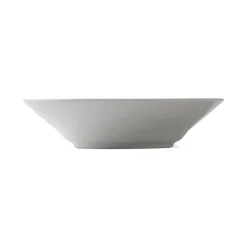 Royal Copenhagen Hvid Riflet|Dybe Tallerkener*Hvid Riflet dyb tallerken, 24 cm