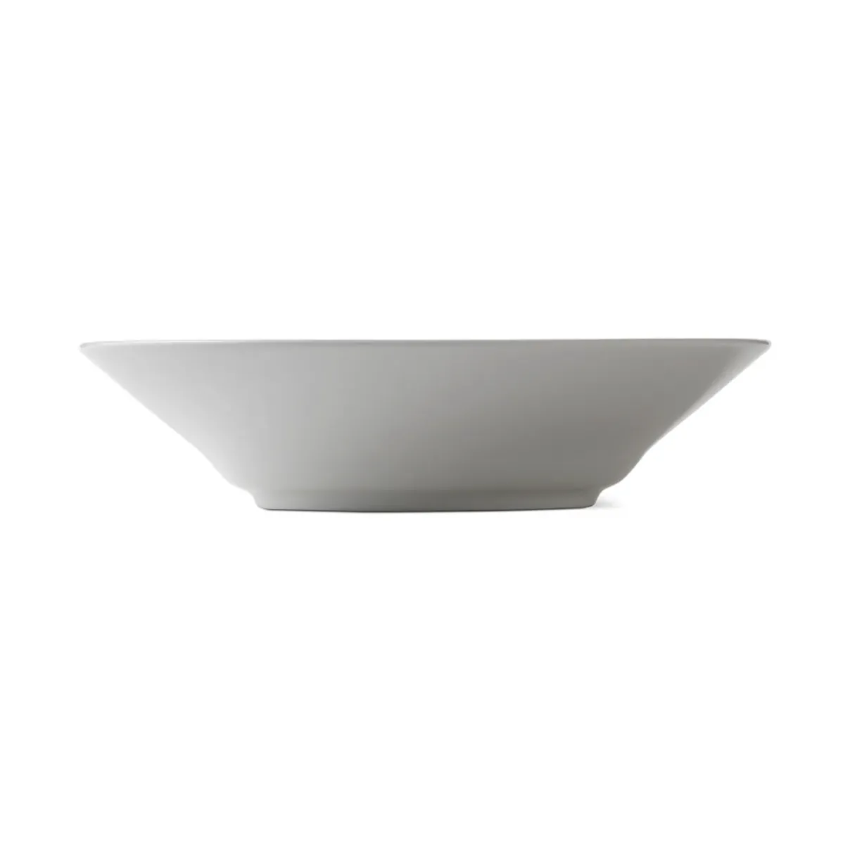 Royal Copenhagen Hvid Riflet|Dybe Tallerkener*Hvid Riflet dyb tallerken, 24 cm