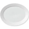 Royal Copenhagen Hvid Riflet|Fade*Hvid Riflet fad, 35 cm