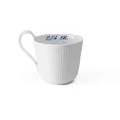 Royal Copenhagen Hvid Riflet|Kaffekopper*Hvid Riflet højhankskop, , 33 cl Bespoke
