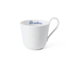 Royal Copenhagen Hvid Riflet|Kaffekopper*Hvid Riflet højhankskop, , 33 cl Bespoke