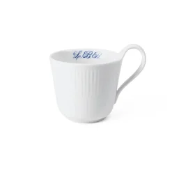 Royal Copenhagen Hvid Riflet|Kaffekopper*Hvid Riflet højhankskop, , 33 cl Bespoke