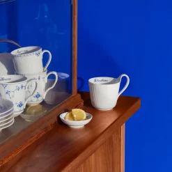Royal Copenhagen Hvid Riflet|Kaffekopper*Hvid Riflet højhankskop, , 33 cl Bespoke