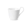 Royal Copenhagen Hvid Riflet|Kaffekopper*Hvid Riflet højhankskop, 24 cl