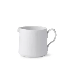Royal Copenhagen Hvid Riflet|Sovseskåle Og -Kander*Hvid Riflet kande, 70 cl