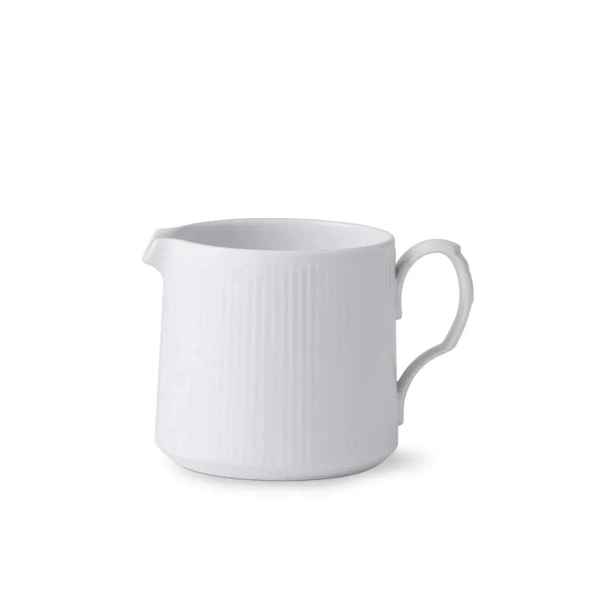 Royal Copenhagen Hvid Riflet|Sovseskåle Og -Kander*Hvid Riflet kande, 70 cl