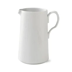 Royal Copenhagen Hvid Riflet|Kander*Hvid Riflet kande, 1,5 l