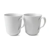 Royal Copenhagen Hvid Riflet|Kaffekopper*Hvid Riflet kop, 38 cl, 2 stk.