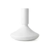 Royal Copenhagen Hvid Riflet|Lysestager*Hvid Riflet lysestage, 12 cm