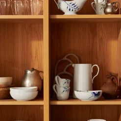 Royal Copenhagen Hvid Riflet|Snackskåle*Hvid Riflet oval skål, 37 cl, 2 stk.