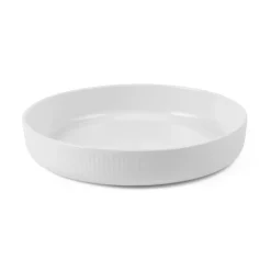 Royal Copenhagen Hvid Riflet|Ovnfaste Fade*Hvid Riflet ovnfast fad, 27 cm