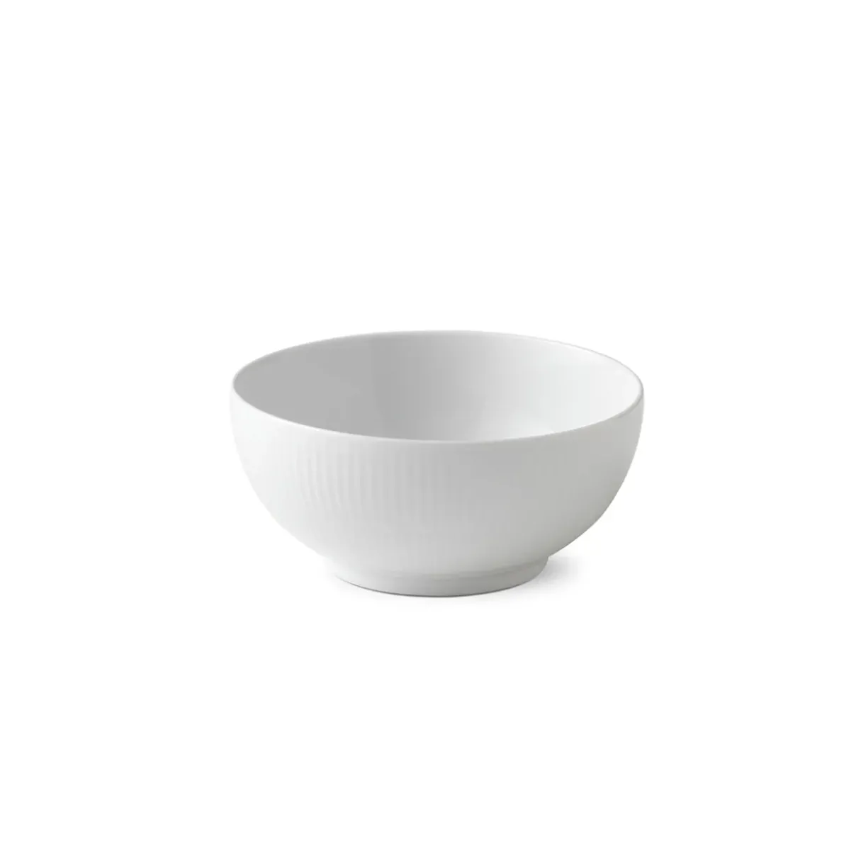 Royal Copenhagen Hvid Riflet|Snackskåle*Hvid Riflet skål, 73 cl